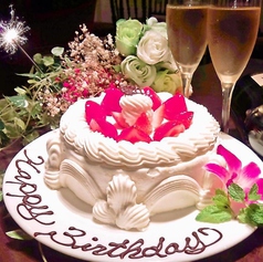 シェフの手作りケーキも承ります★（写真）